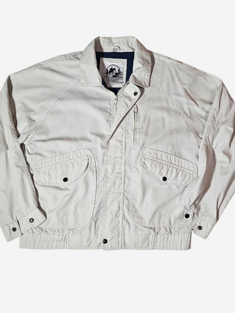 Vintage Saddlery Cooper Collections Technical Bomber -Off-White Cream Jacket
